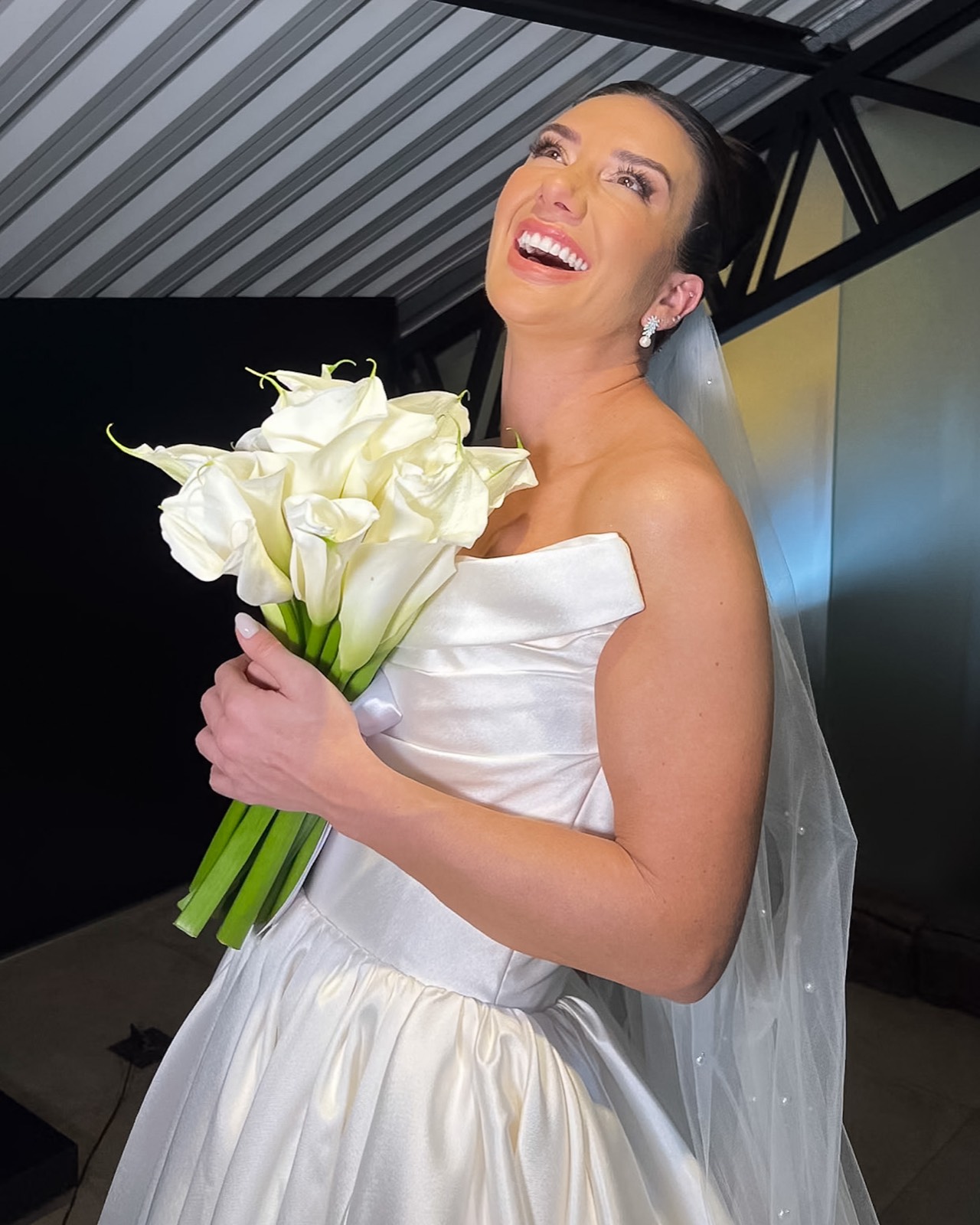 Noiva pronta, luz natural